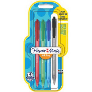 Długopisy żelowe PaperMate InkJoy, 4 kolory